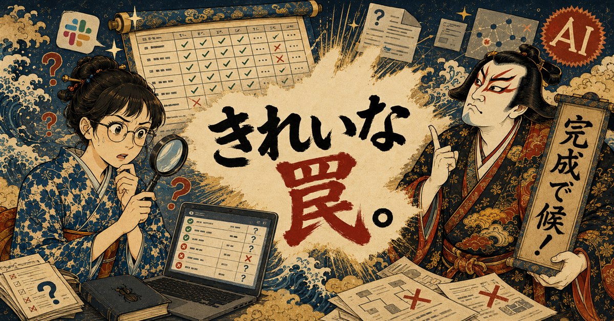 生成AIでのテスト検証業務の罠 — きれいなテスト項目書は「きれいな罠」。完成に見えても品質保証につながるとは限らない